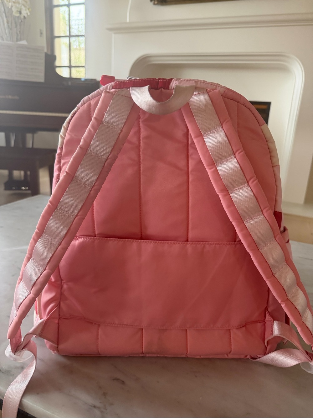 STATE Pink & Red Patchwork Puffer Backpack - Picture 4 of 6